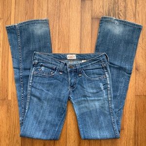 Frankie B low rise bootcut jeans size 4 inseam 33”
